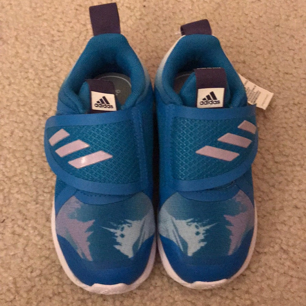 NWT Toddler adidas frozen fortarun sneakers!!